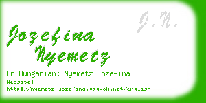 jozefina nyemetz business card